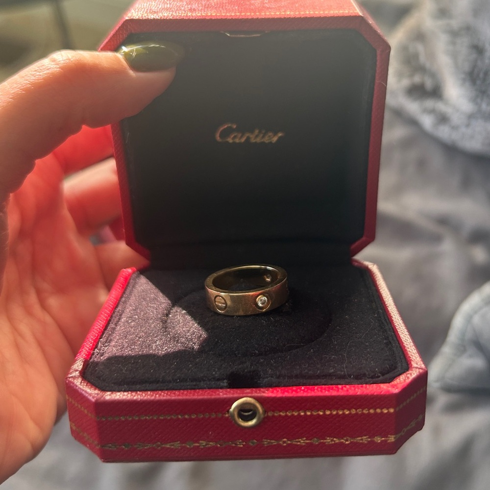 Cartier Love Ring 3 diamonds size 53